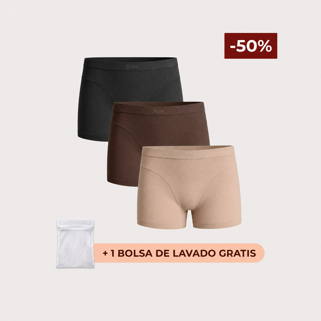 Rosa's Boxer — Boxer Antifugas (Pack de 3)