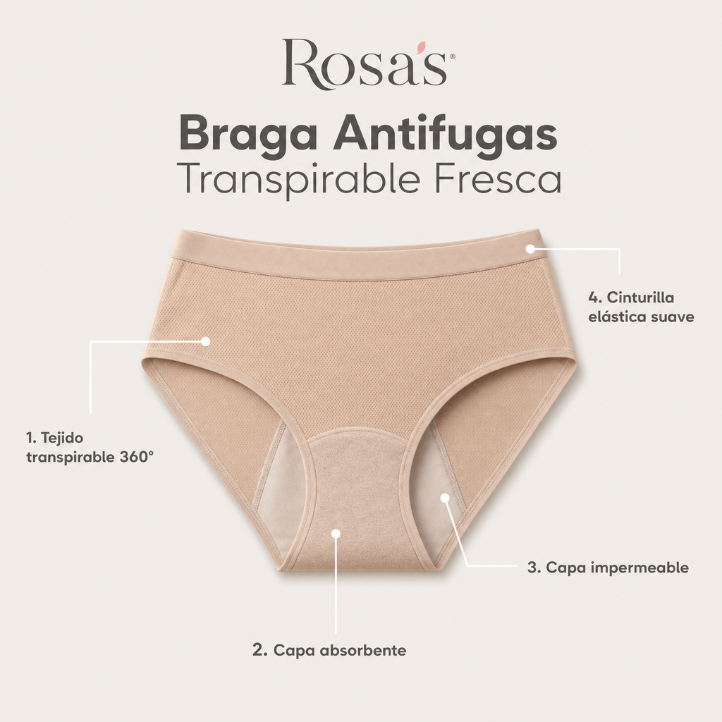 Rosa's Fresca — Braga Antifugas Transpirable