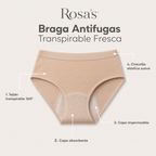 Rosa's Fresca — Braga Antifugas Transpirable