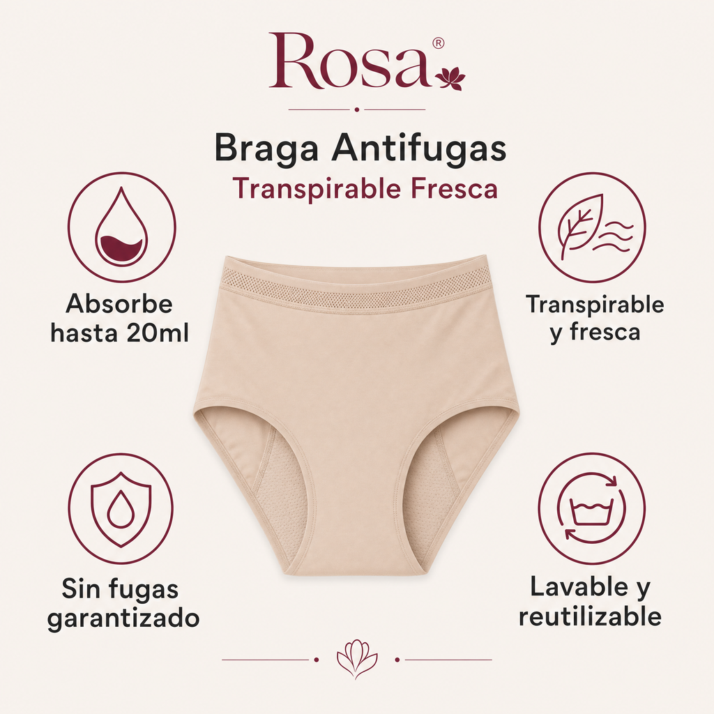 Rosa's Fresca — Braga Antifugas Transpirable