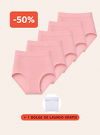 Rosa's Alta — Bragas Antifugas Cintura Alta (Pack de 5)
