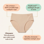 Rosa's Invisible — Bragas Antifugas Sin Costuras (Pack de 5)