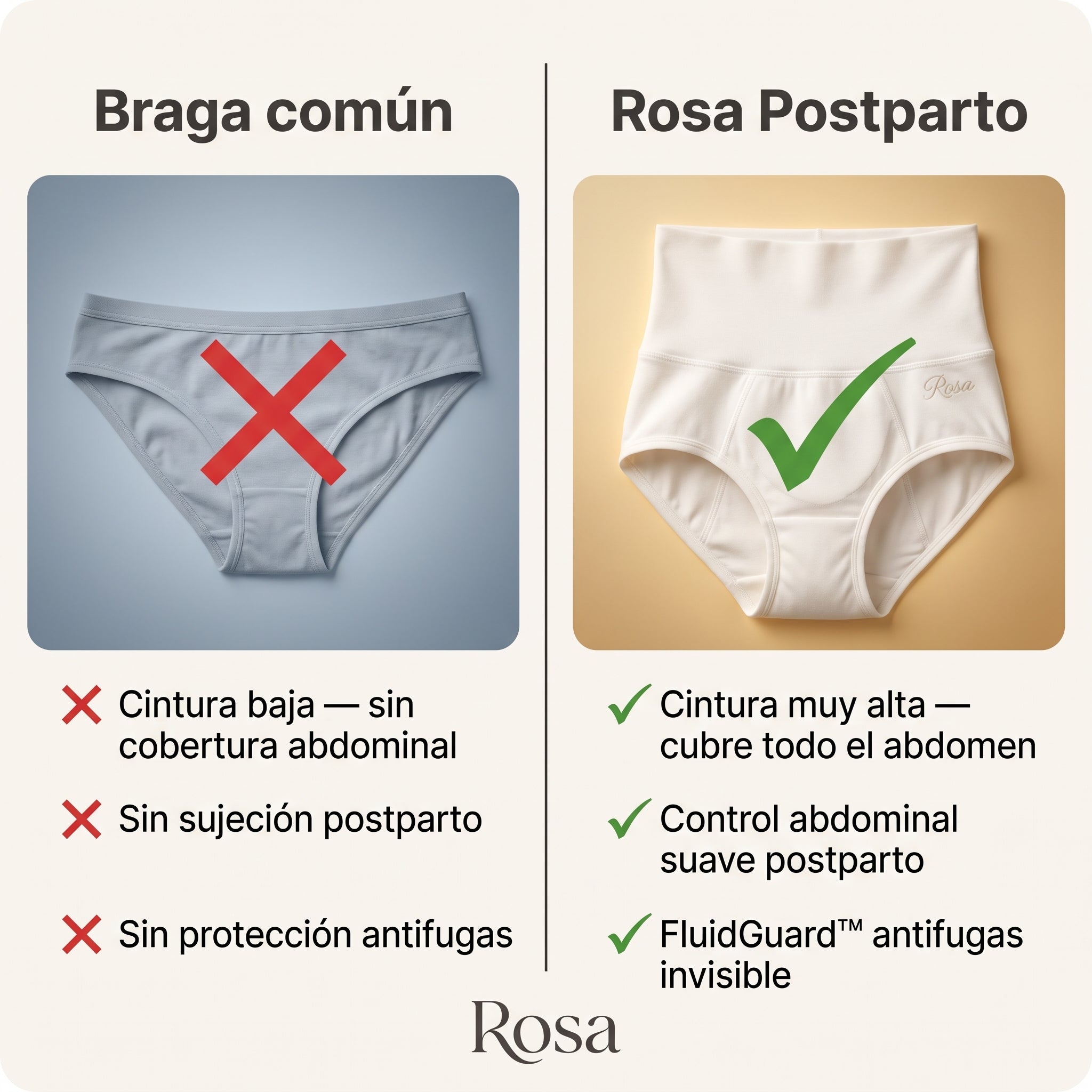 Rosa's Mamá — Kit Antifugas Postparto (Pack de 5)