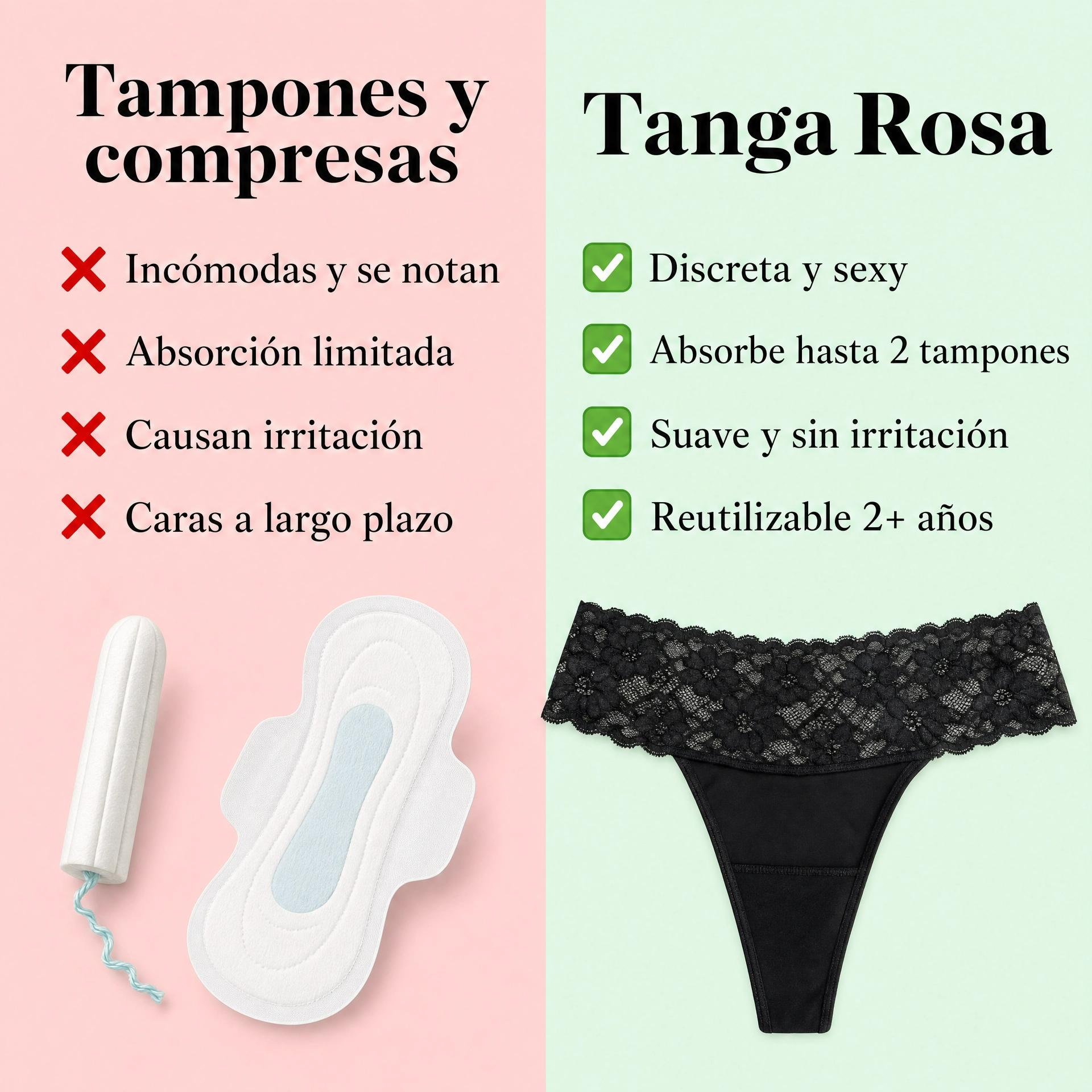 Rosa's Tanga — Tanga Antifugas (Pack 5)